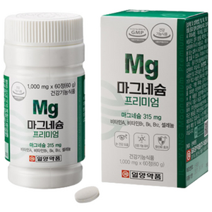 일양약품 마그네슘 프리미엄, 60정, 2개