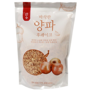 튀긴 크리스피 양파 후레이크 양파 73% 함유, 400g, 1개