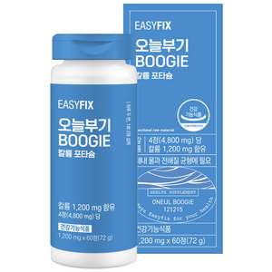 칼륨 포타슘 오늘 부기 국내산 제이인산칼륨 영양제 1200mg 이지픽스, 60정, 1개