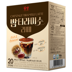 꽃샘 밤티라미수 라떼