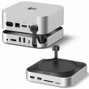 UGREEN 유그린 맥미니 M4/M4 PRO용 10in2 도킹스테이션 USB-C타입 멀티허브|2년 무상보증|DP출력 4K240Hz|10Gbps|M.2 NVMe SSD 호환| 8TB