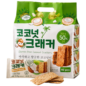 베트남 코코넛 50% 크래커 천연재료 건강간식, 1.035kg, 1개
