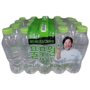 풀무원샘물 무라벨 생수, 500ml, 40개