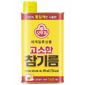 오뚜기 고소한 참기름, 450ml, 1개