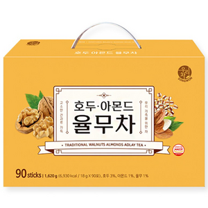 우리차 송원식품 호두 아몬드 율무차 90p