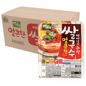 백제 용기 쌀국수 얼큰한맛, 90g, 30개