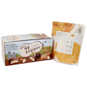 제주 우도땅콩 초코 찰떡파이, 720g, 1개