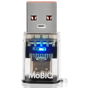 모비큐 USB A To C 타입 3.2Gen2 10G 데이터 120W 초고속 충전 투명 OTG 변환 미니젠더