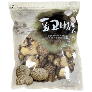 [국산 참나무재배] 건표고버섯 동고 못난이 말린 표고버섯 원목재배, 500g, 1개