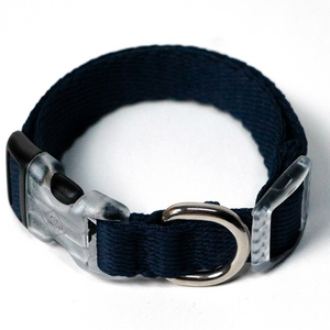아띠지기 강아지 웨빙 목줄, 네이비, S, 1개