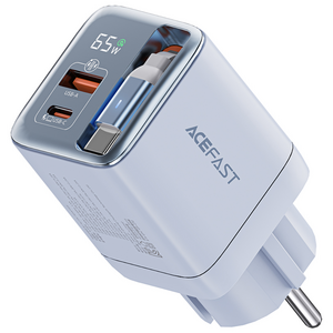 ACEFAST GaN 65W 유선 수납식 일체형 릴케이블 충전기 접지형 PPS 초고속 멀티충전기