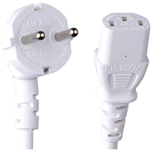 삼정 국산 AC 전원케이블 파워코드 화이트