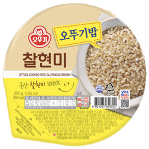 오뚜기 오뚜기밥 찰현미, 210g, 36개