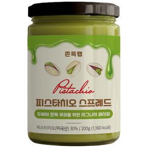 쫀득랩 피스타치오 스프레드 국내 제조, 200g, 1개