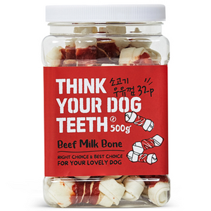 띵크유어도그티 강아지 딩고껌 대용량, 소고기 본, 500g, 1개