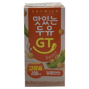맛있는두유GT 달콤한 맛, 190ml, 24개
