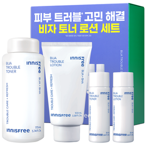 이니스프리 비자 트러블 토너 170ml + 25ml + 로션 100ml + 25ml 세트, 1세트