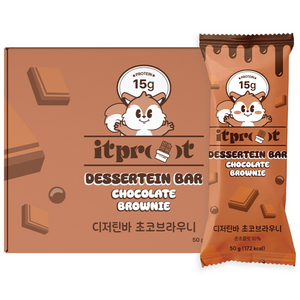 잇프롯 디저틴바 초코 브라우니 맛 프로틴바 단백질바 다이어트간식