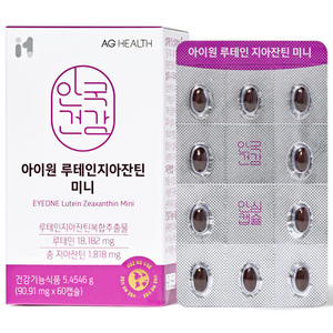 안국건강 아이원 루테인지아잔틴 미니, 60정, 1개