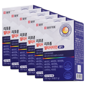일양약품 리포좀 멀티비타민 골드-리포좀 제형기술 종합비타민, 30정, 6개