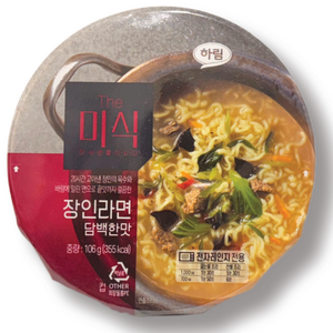 더미식 장인라면 담백한맛 컵 106g, 6개