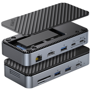 오리코 M.2 SSD 하드디스크 케이스 USB 3.2 Type-c HDMI 4K 60hz 이더넷 인터페이스 DPM2P9