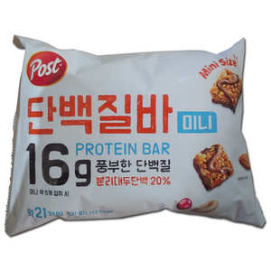 포스트 단백질바 미니 21p, 231g, 3개