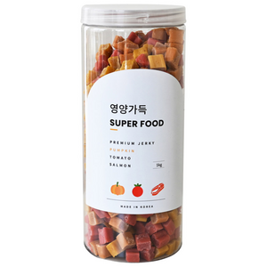 제로랩스 강아지 영양가득 져키, 혼합맛(단호박/토마..., 1kg, 1개