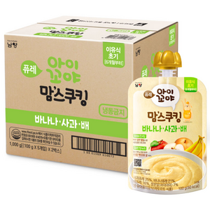 아이꼬야 맘스쿠킹 이유식 6개월부터, 100g, 바나나사과배, 10개