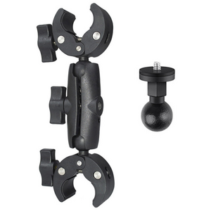 360 매직 듀얼 클램프 1/4 어댑터 포함 인스타360 셀피스틱 설치 바이크 자전거 오토바이