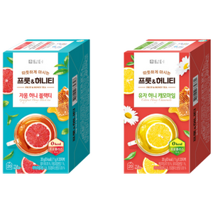 담터 프룻&허니티 유자 허니 캐모마일 20p + 자몽 허니 블랙티 20p