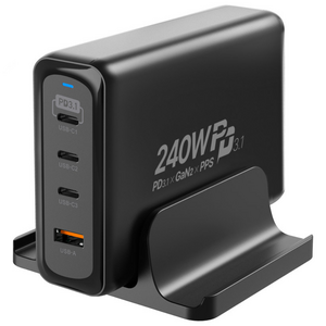 유엠투 240W GaN2 PD 접지형 4포트 고속 충전기
