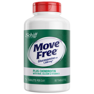 무브프리 글루코사민 HCI 1500mg 플러스 콘드로이틴 타블렛, 80정, 1개