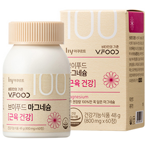 브이푸드 마그네슘 근육건강, 60정, 1개
