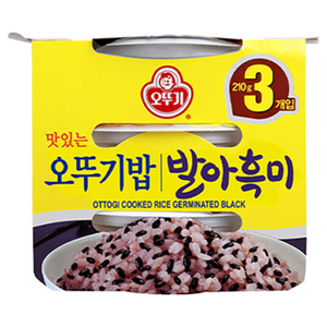 오뚜기 발아흑미 즉석잡곡밥, 210g, 18개