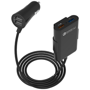 챌린지하이브리드 퀵차지 3.0 멀티 4포트 USB 연장형 차량용 고속충전기