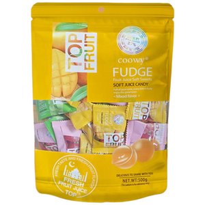 coowy 쿠위 탑젤리 3가지 믹스맛 (망고 청포도 딸기), 500g, 1개