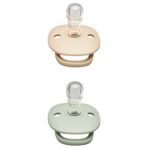 모윰 실리콘 쪽쪽이 2종 세트, 2단계, 베이지, 세이지, 1세트