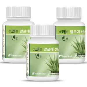 상쾌한변장 알로에센스99 240정, 74.4g, 3개