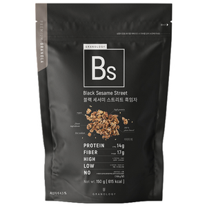 그라놀로지 블랙 세서미 스트리트 흑임자 그래놀라, 150g, 1개