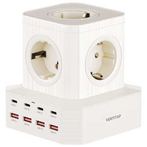 버티탭 버티컬 고용량 4000W 타워 멀티탭 큐브 13구 ultra100