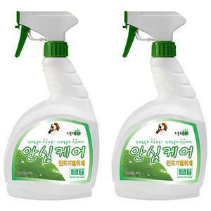 인터펫코리아 반려견 안심케어 진드기 제거용 탈취제, 혼합색상, 1L, 2개