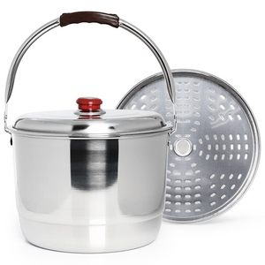 선학 인덕션 스테인레스 들통 11L, 29cm, 실버, 1개