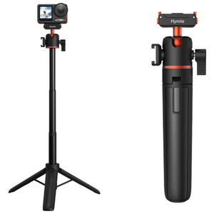Flymile DJI 오스모 액션 4/5 Pro 전용 마그네틱 퀵릴리즈 삼각대 360도 볼헤드+콜드슈 확장