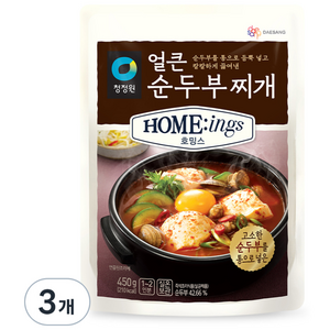 호밍스 얼큰순두부찌개, 450g, 3개