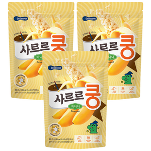 베베쿡 사르르쿵 과자, 바나나, 23g, 3개