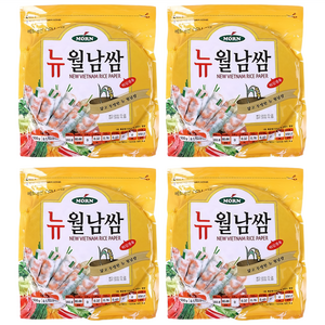 최강딜 원형 월남쌈(몬 22Cmx500g) X4 | 뉴월남쌈 월남쌈페이퍼, 500g, 4개