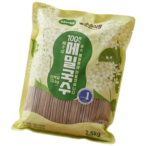 순솔 대용량 무설탕 100% 메밀국수, 2.5kg, 1개