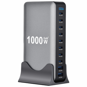 SorJar c타입 고속 충전기 GaN 1000w 8C2A 초고속 충전기 PD3.0