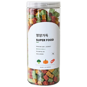 제로랩스 강아지 영양가득 져키, 브로콜리+단호박+연..., 1kg, 1개